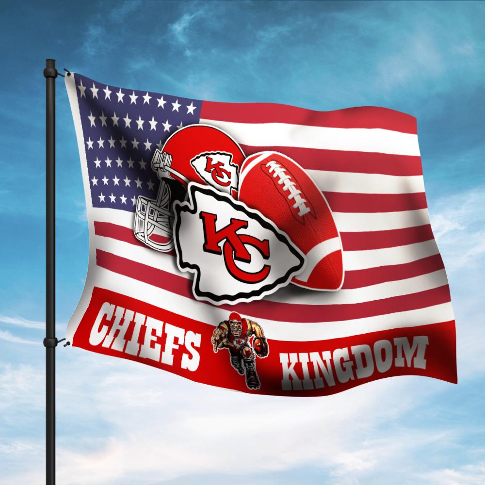 Chiefs kingdom kansas city chiefs flag - 3x5 foot