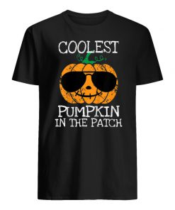 Coolest pumpkin in the patch halloween men's shirt