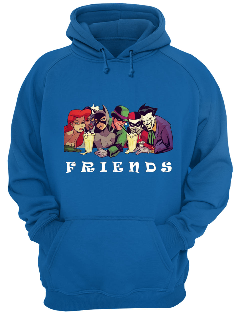 DC comics and disney characters friends hoodie