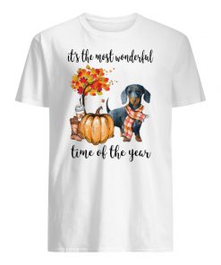 Dachshund it’s the most wonderful time of the year men's shirt