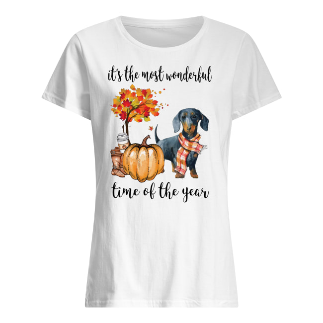 Dachshund it’s the most wonderful time of the year women's shirt