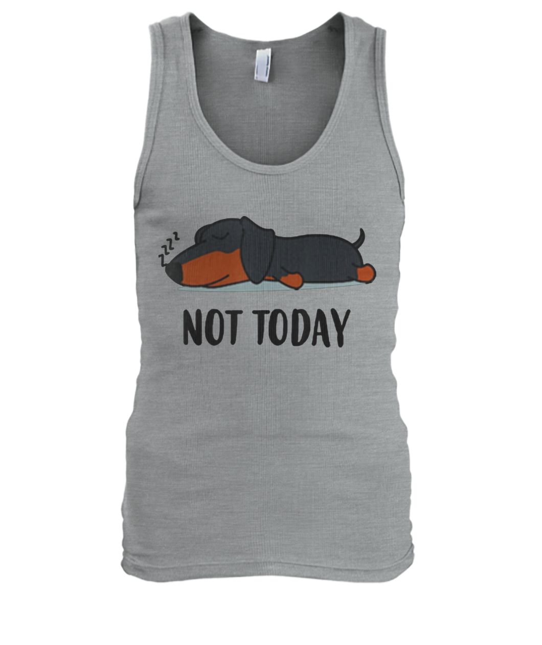 Dachshund not today tank top