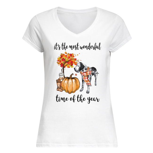 Dalmatian it’s the most wonderful time of the year women's v-neck