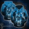 Detroit lions horror movie characters 3d zipper hoodie