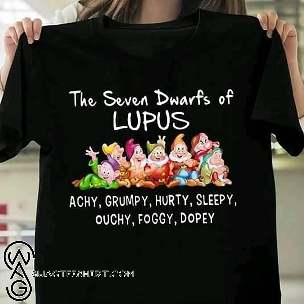 Sweatshirt For Mens Womens Ladies Kids The Seven Dwarfs of Lupus Achy Grumpy Hurty Sleepy Ouchy Foggy Dopey shirt Unisex Hoodie