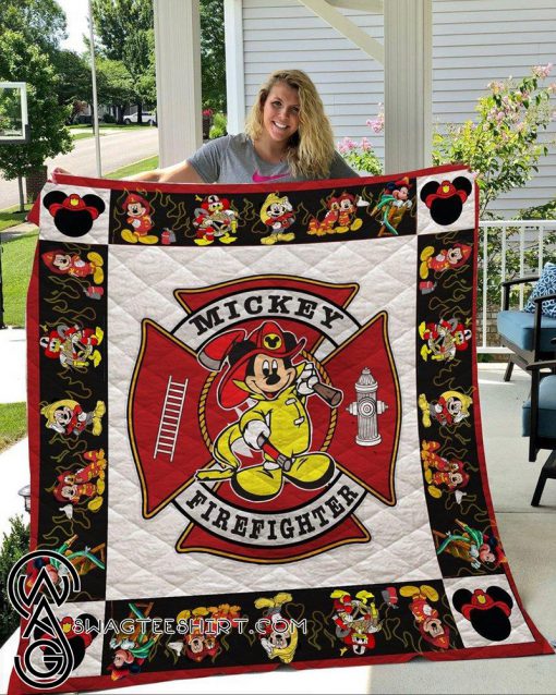 Disney mickey mouse firefighter blanket