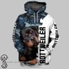 Dog rottweiler 3d hoodie