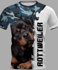 Dog rottweiler 3d t-shirt