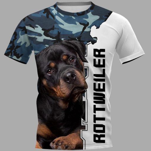 Dog rottweiler 3d t-shirt