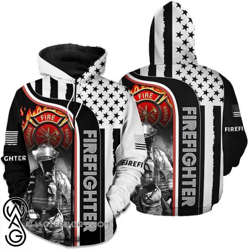 Firefighter hero 3d hoodie