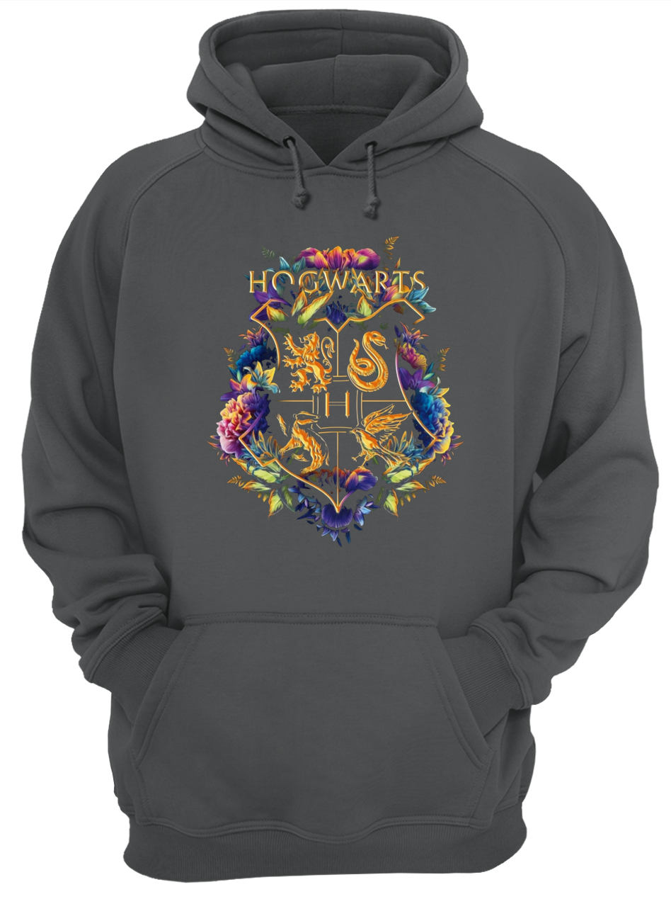 Floral house crests the wizarding world harry potter hoodie