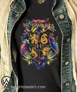 Floral house crests the wizarding world harry potter shirt