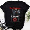 Foo fighters 25th anniversary 1994-2019 signatures thank you for the memories shirt