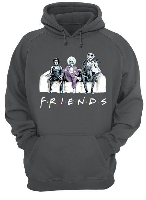 Friends tv show beetlejuice edward scissorhands and jack skellington hoodie