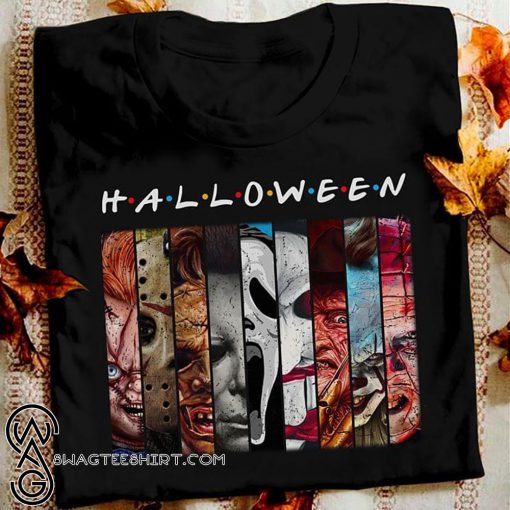 Friends tv show horror characters movies halloween shirt
