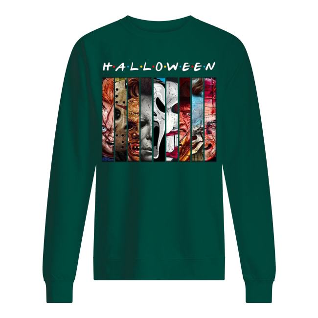 Friends tv show horror characters movies halloween sweatshirt