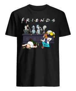 Friends tv show rick and morty pete and roger drinking buddies men's shirt