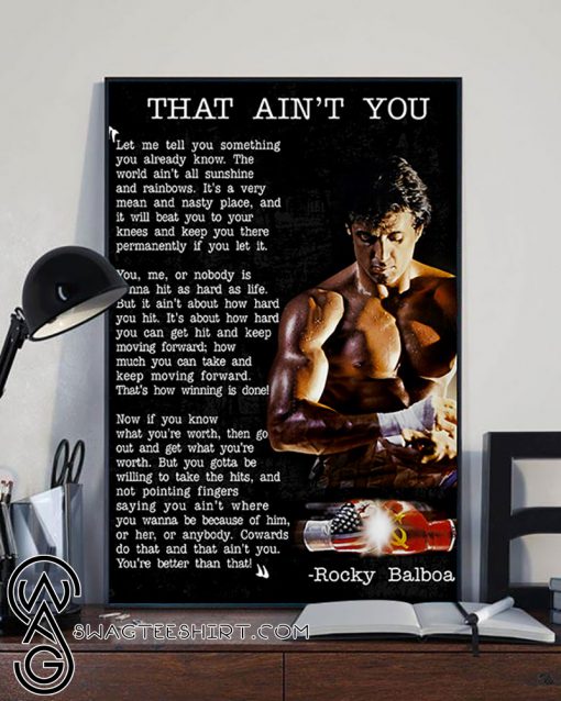Get motivation that ain't you rocky balboa poster