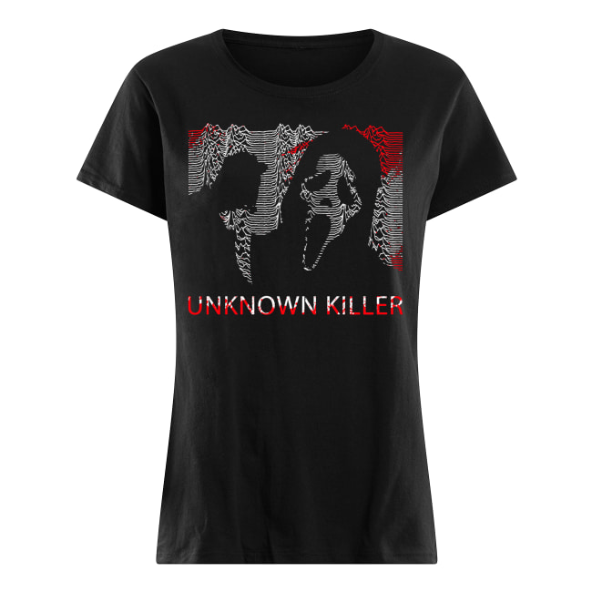 Ghostface unknown killer joy division women's shirt