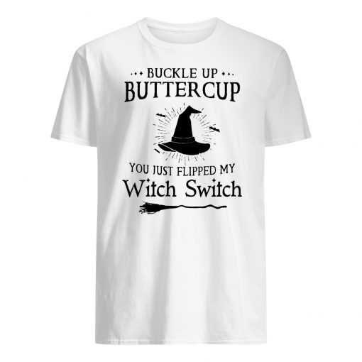 Halloween buckle up buttercup you just flipped my witch switch mens shirt