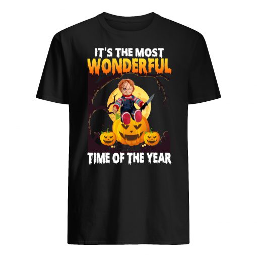 Halloween chucky it's the most wonderful time of the year mens shirt