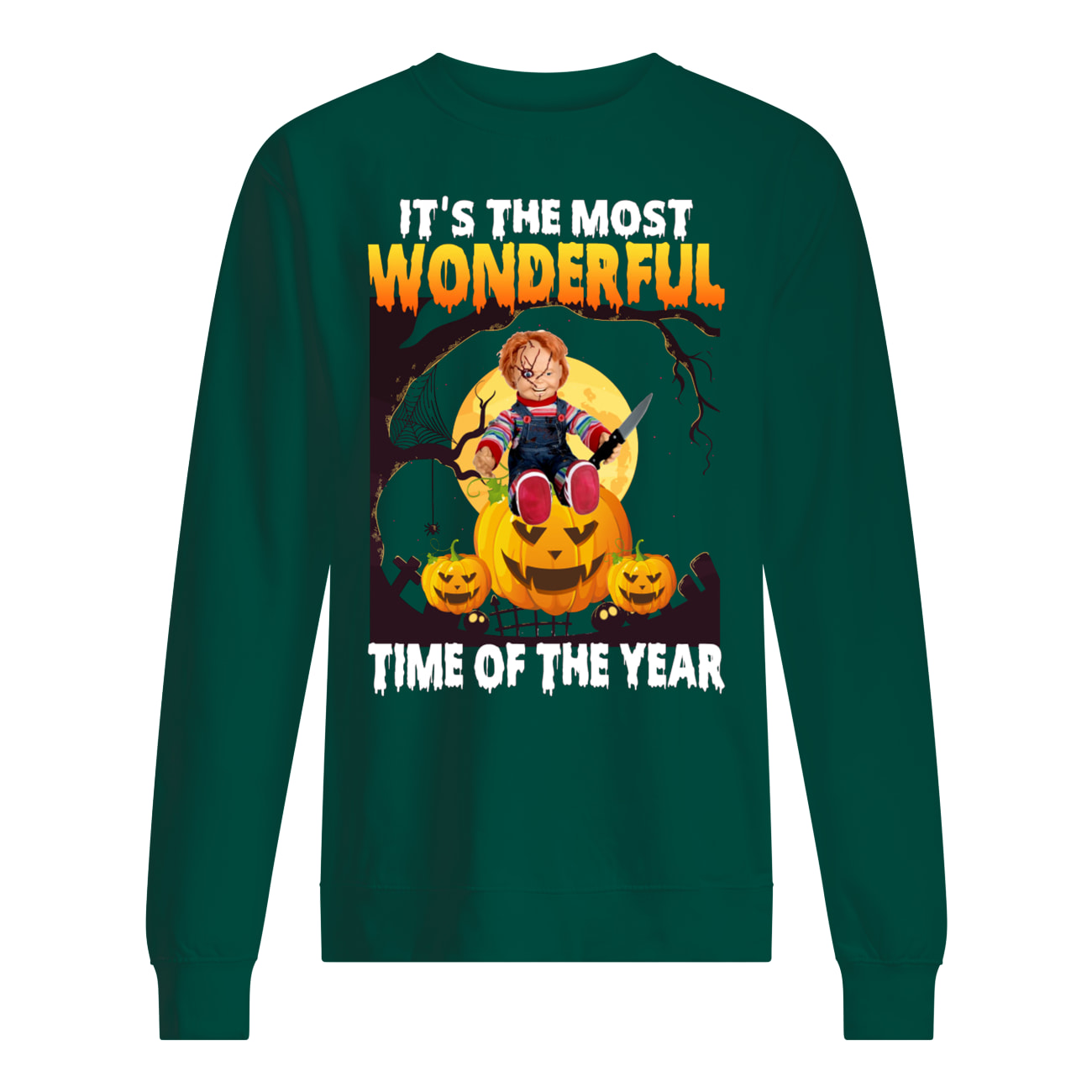 Halloween chucky it's the most wonderful time of the year sweatshirt