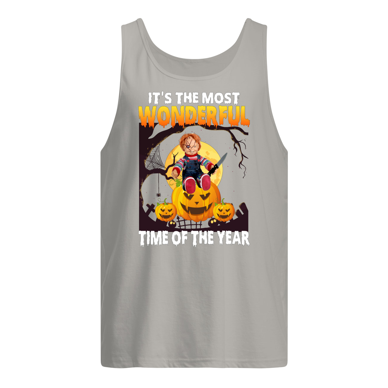 Halloween chucky it's the most wonderful time of the year tank top