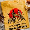 Halloween coven of trash witches raccoon shirt