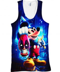 Halloween evil mickey mouse 3d tank top