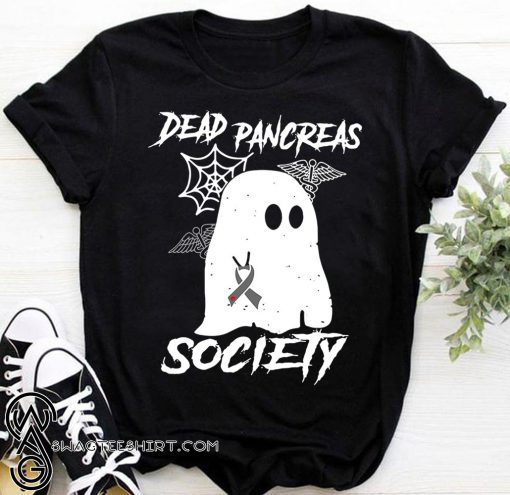 Halloween ghost dead pancreas society diabetes awareness shirt