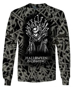 Halloween is coming jack skellington game of thrones 3d unisex long sleeve