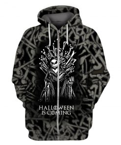 Halloween is coming jack skellington game of thrones 3d zip hoodie