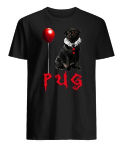 Halloween pug pennywise men's shirt