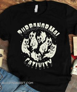Halloween purranormal cativity ghost cat shirt