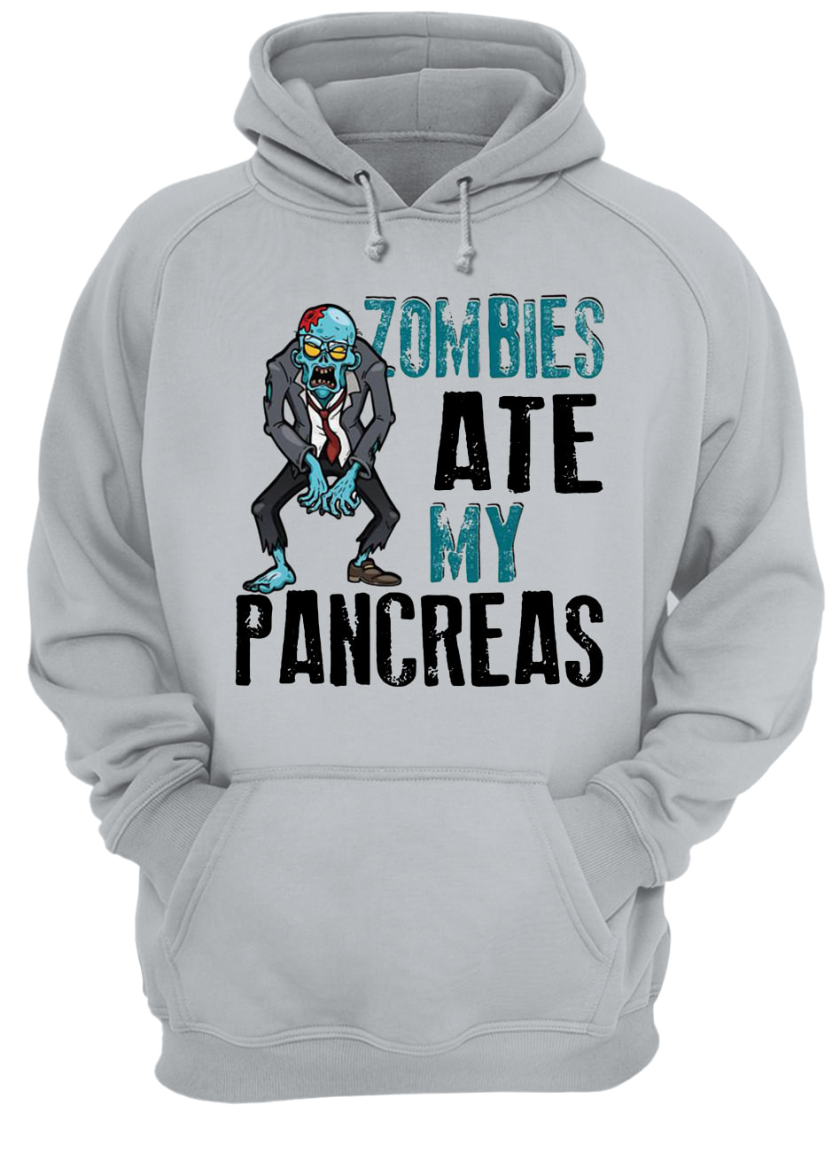 Halloween zombies ate my pancreas hoodie