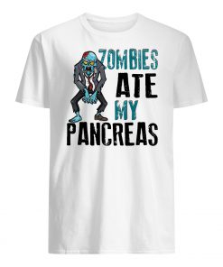 Halloween zombies ate my pancreas mens shirt