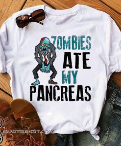 Halloween zombies ate my pancreas shirt
