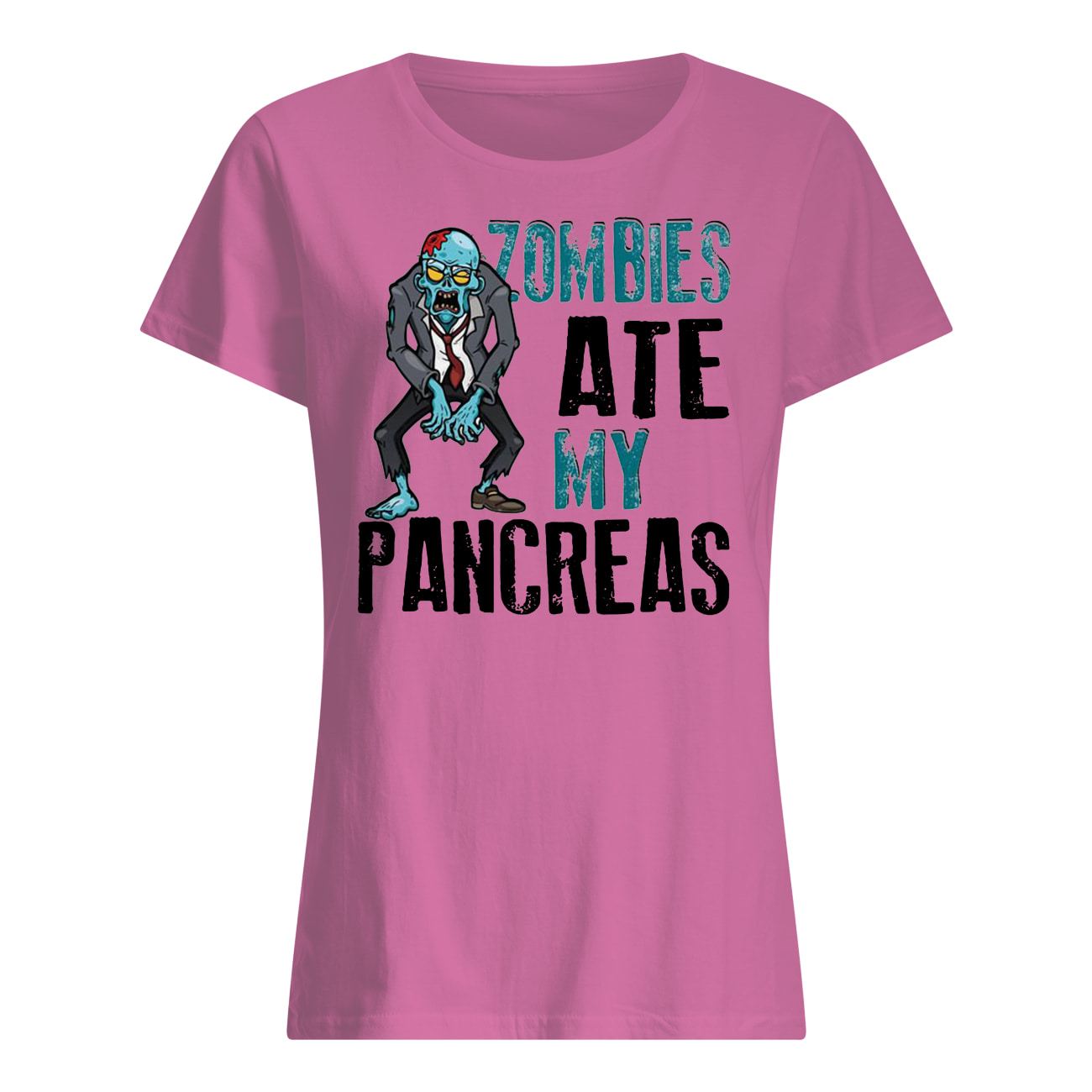 Halloween zombies ate my pancreas womens shirt