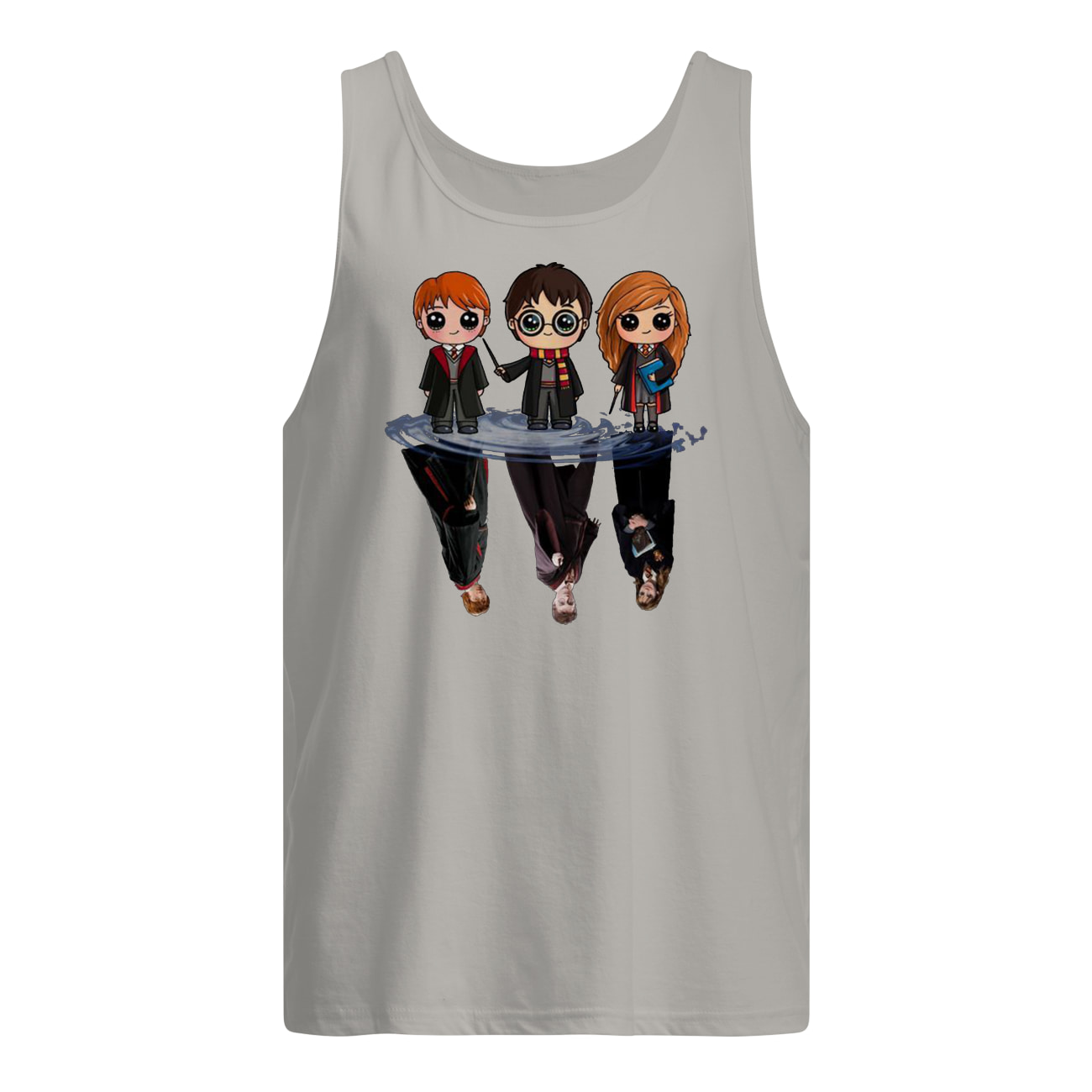 Harry potter characters chibi water mirror reflection tank top
