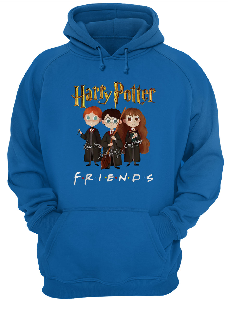 Harry potter characters friends tv show signatures hoodie