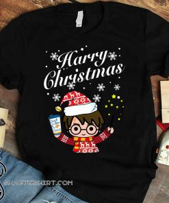 Harry potter holding dutch bros coffee harry christmas shirt