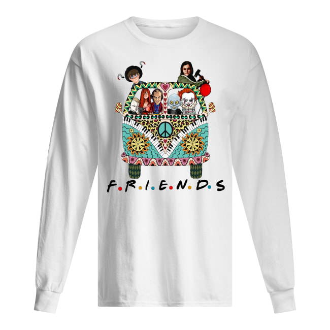Hippie car friends movie horror movie characters long sleeved