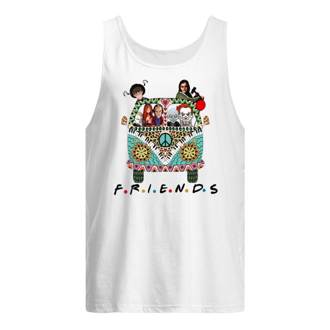 Hippie car friends movie horror movie characters tank top