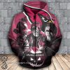 Horror movie characters arizona cardinals 3d zipper hoodie