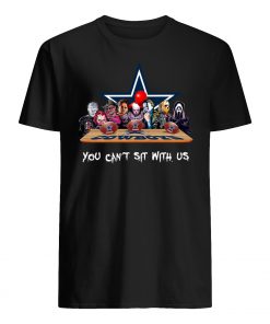 Horror movies characters you can sit with us dallas cowboys mens shirt