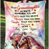 Horse to my granddaughter always remember you are braver blanket