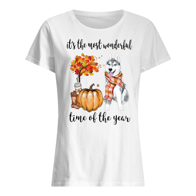 Husky it’s the most wonderful time of the year women's shirt