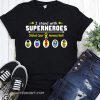 I stand with superheroes childhood cancer awareness month shirt