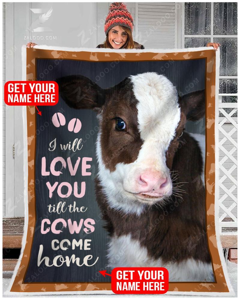 I will love you till the cows come home blanket - x-large