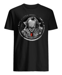 IT pennywise I hate people men's shirt